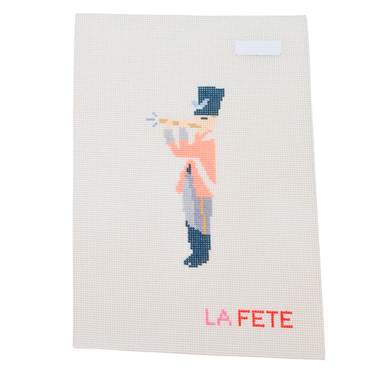 12 Days Of Christmas - Eleven Pipers Piping Hand Painted Needlepoint Canvas