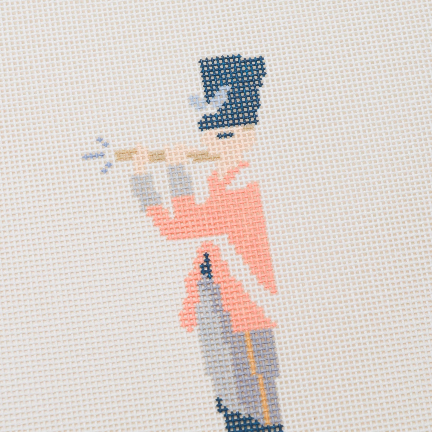 12 Days Of Christmas - Eleven Pipers Piping Hand Painted Needlepoint Canvas
