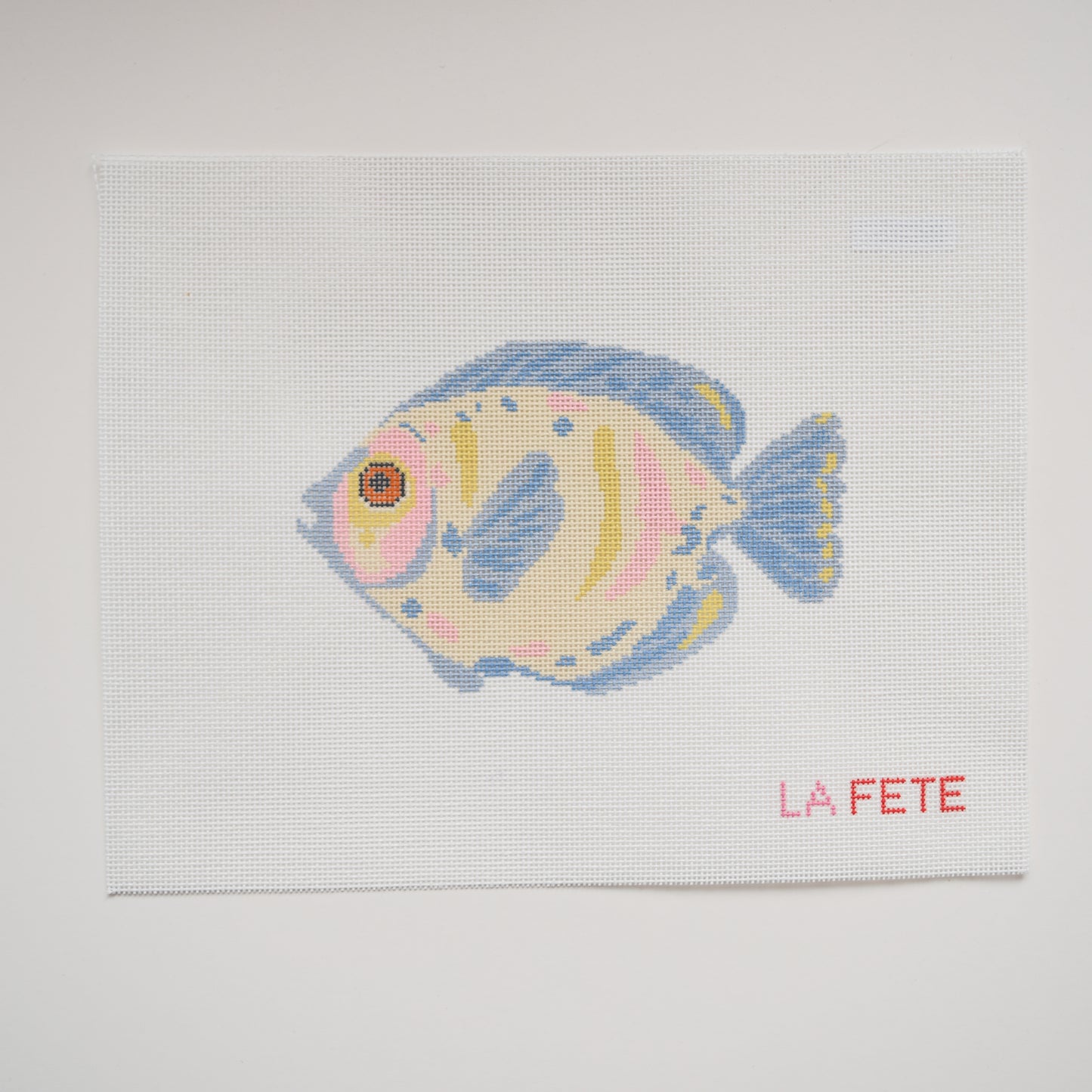 Angelfish Hand Painted Needlepoint Canvas