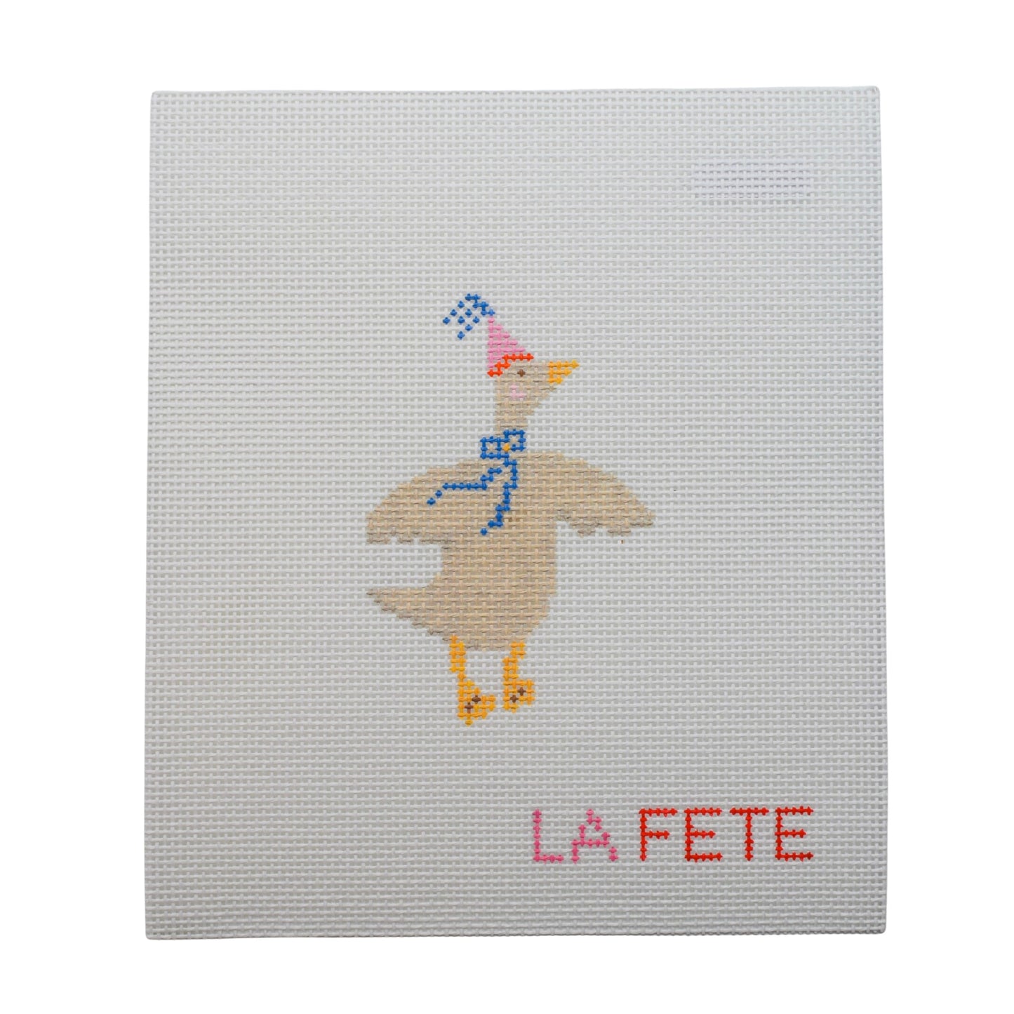 Party Animals - Goose Needlepoint Canvas Hand Painted Needlepoint Canvas