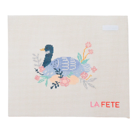 12 Days Of Christmas - Six Geese A-Laying Hand Painted Needlepoint Canvas