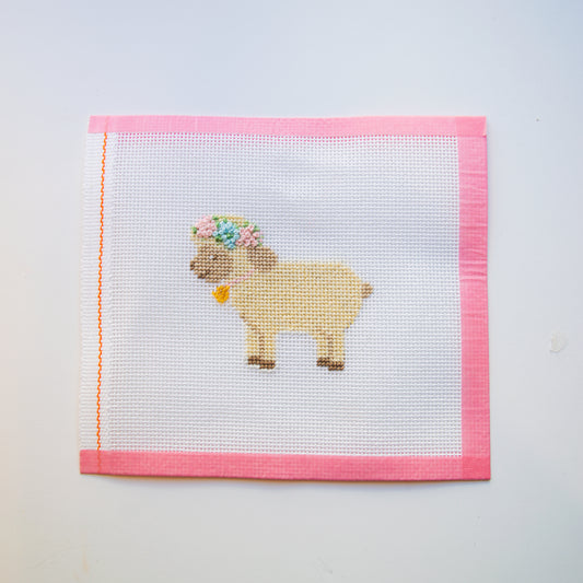 Sheep Hand Painted Needlepoint Canvas
