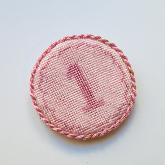 Birthday Rounds Hand Painter Needlepoint Canvas