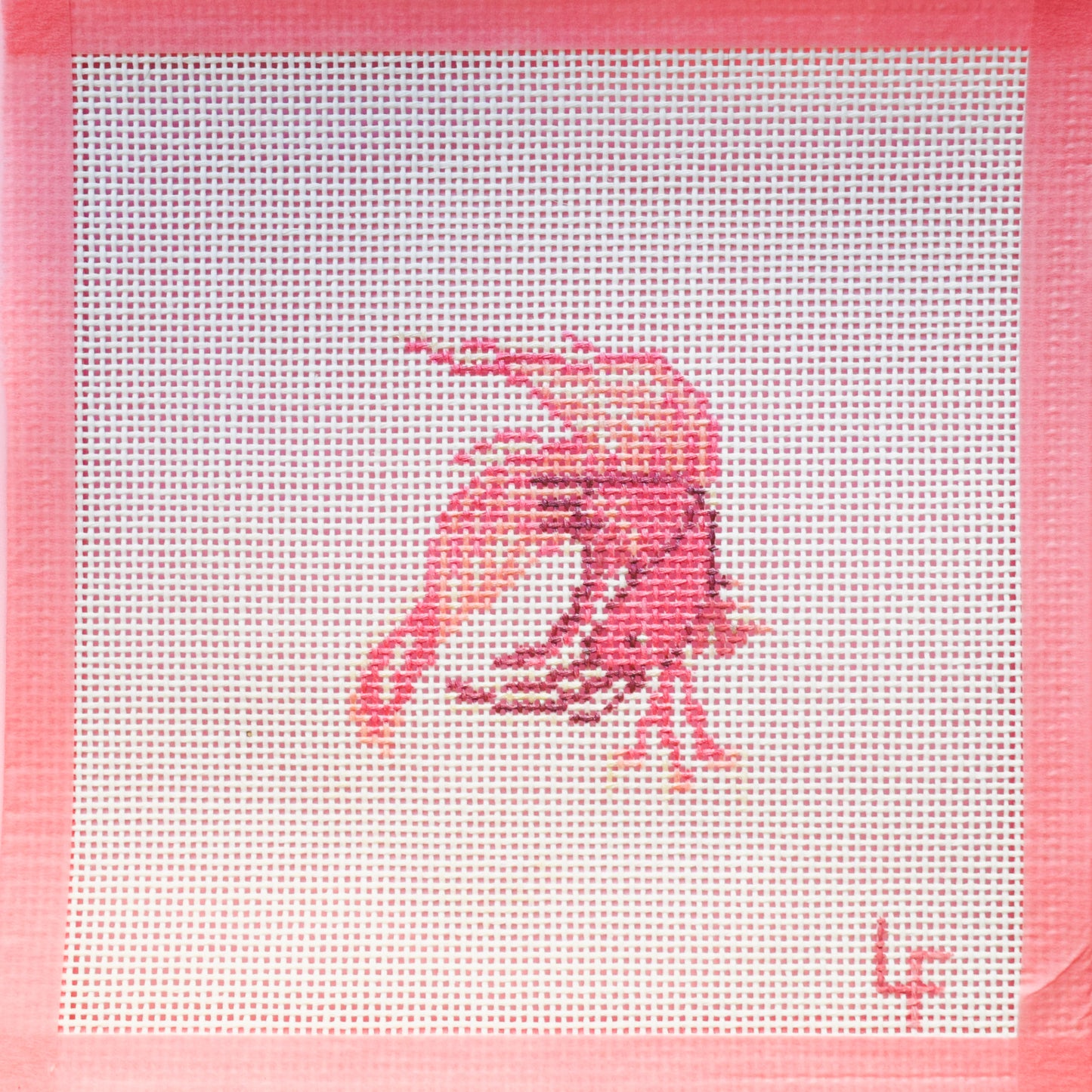Glitter Fish Hand Painted Needlepoint Canvas