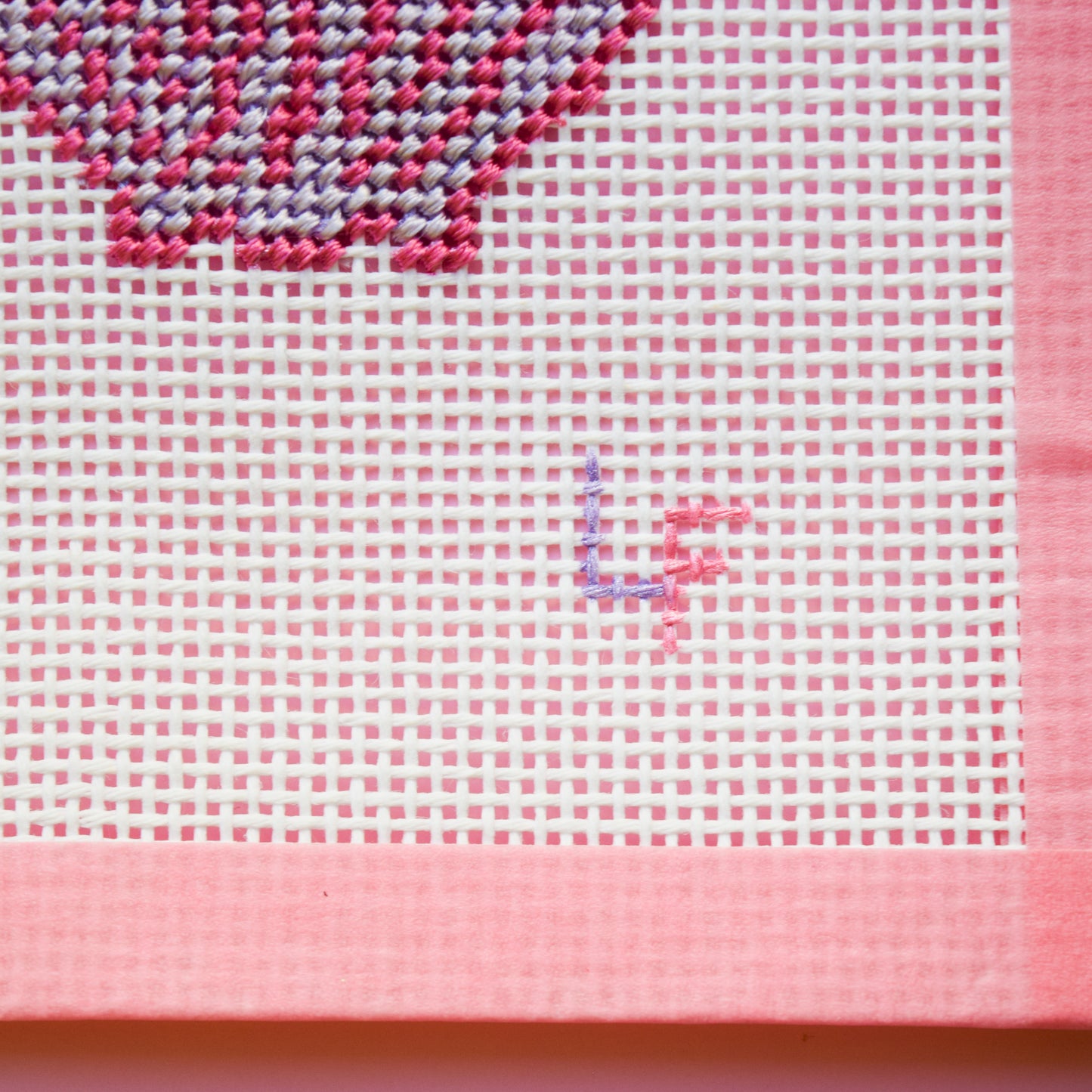 Glitter Seashell Hand Painted Needlepoint Canvas