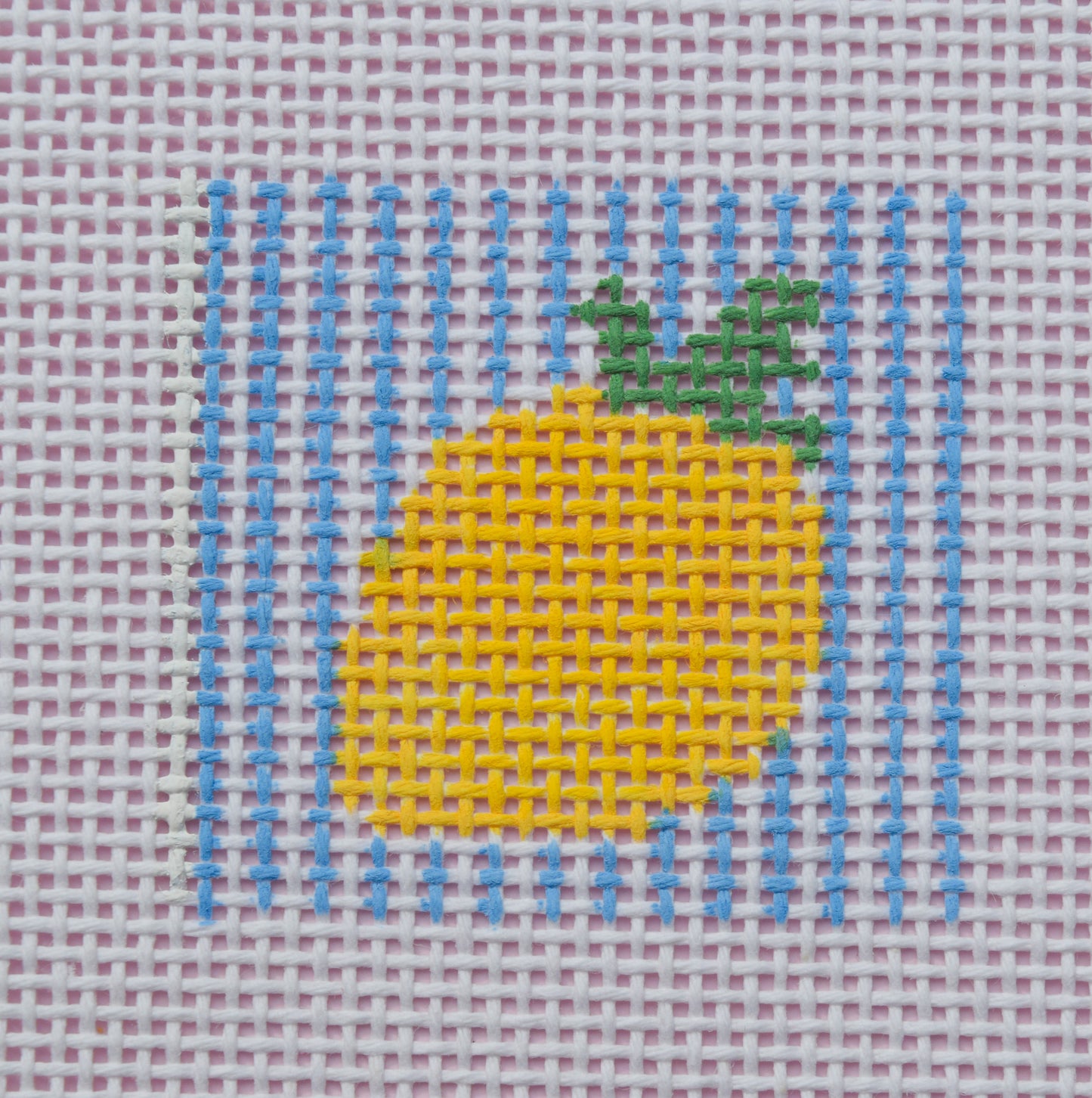 Lemon Needlepoint Canvas – 2" Charm
