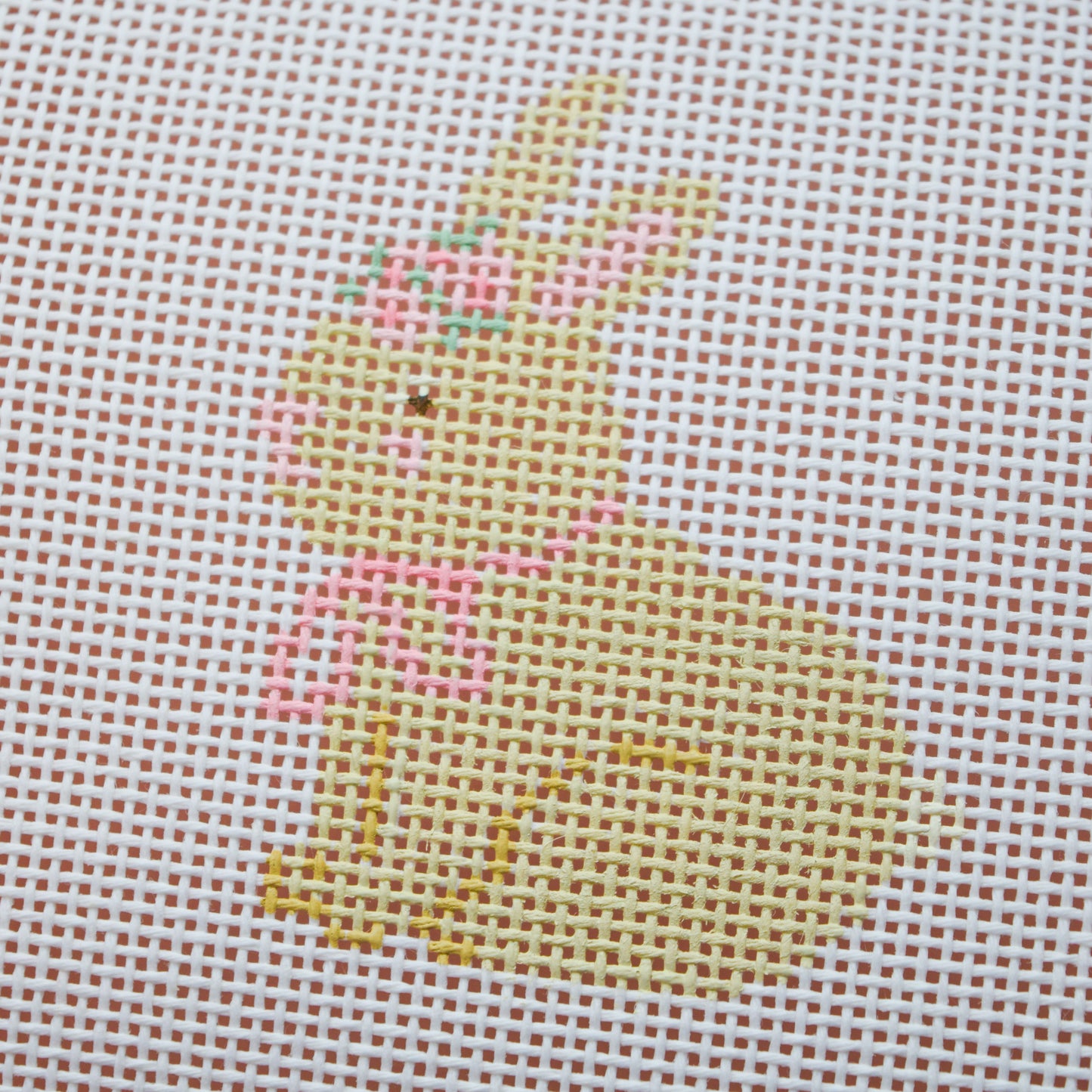 Floral Bunny Needlepoint Canvas
