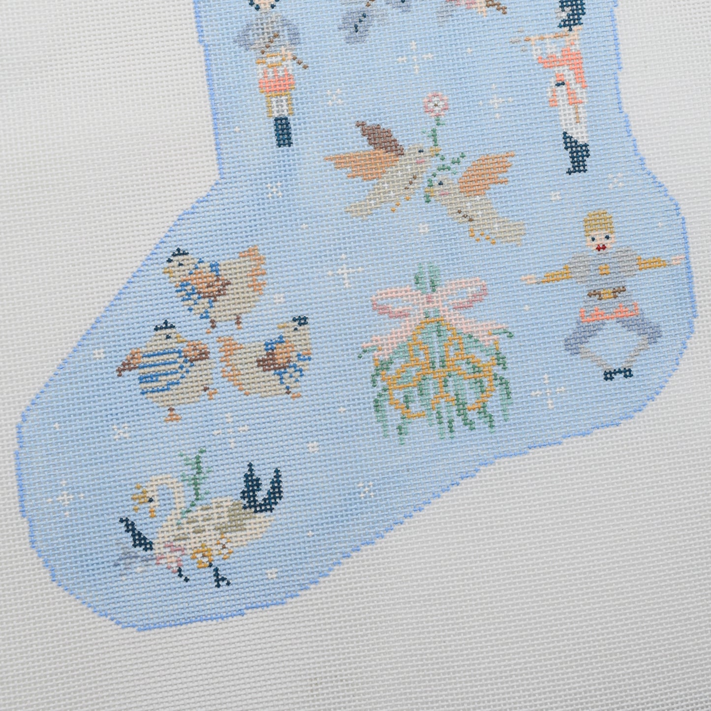 12 Days of Christmas Stocking Hand Painted Needlepoint Canvas