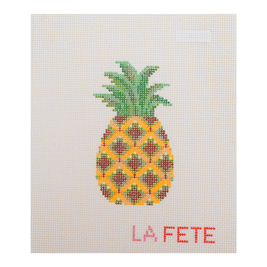Fruit Gems Pineapple Hand Painted Needlepoint Canvas