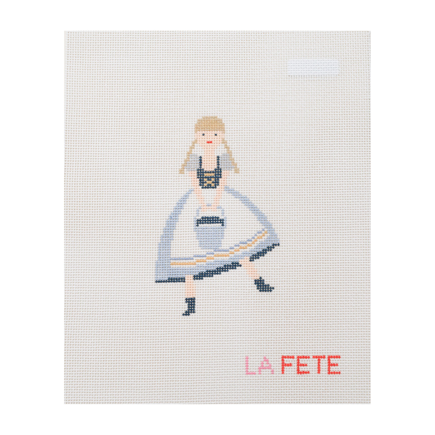 12 Days Of Christmas - Eight Maids O' Milking  Hand Painted Needlepoint Canvas