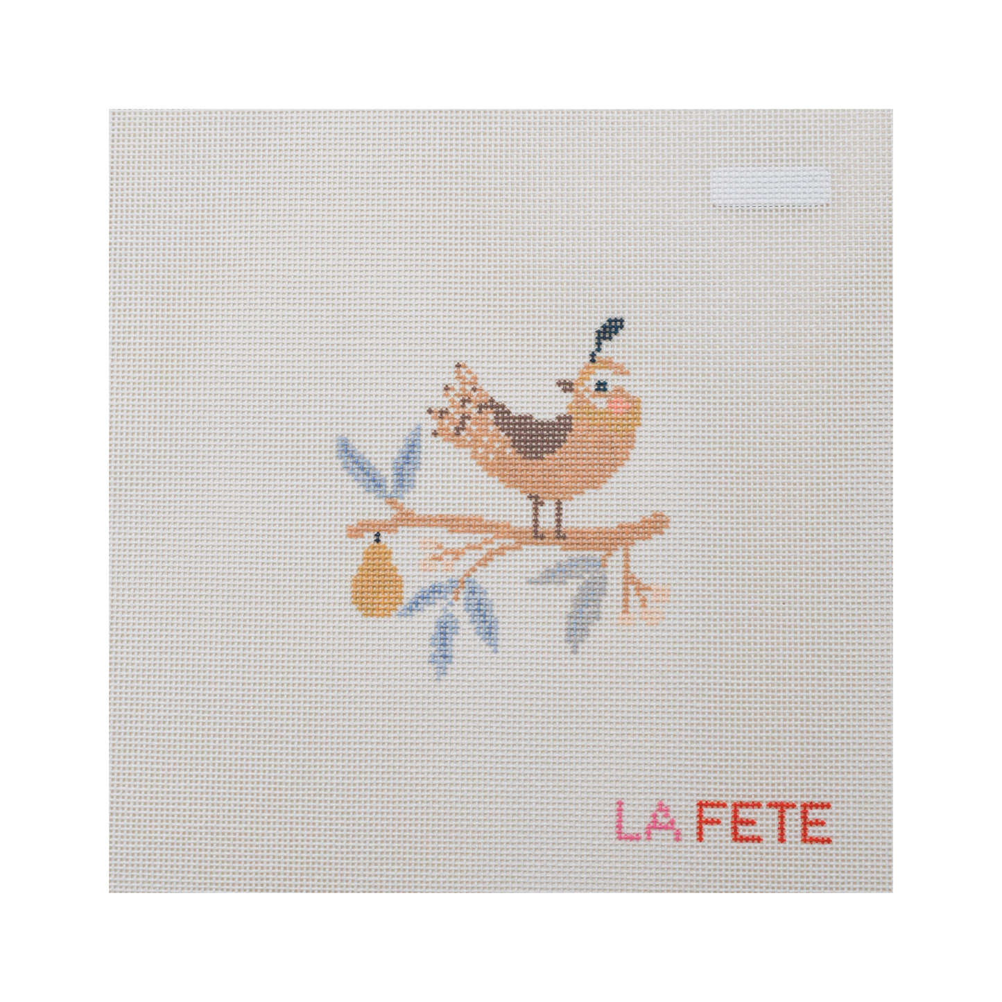 12 Days Of Christmas - A Partridge in a Pear Tree Hand Painted Needlepoint Canvas