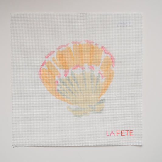 Shell Hand Painted Needlepoint Canvas