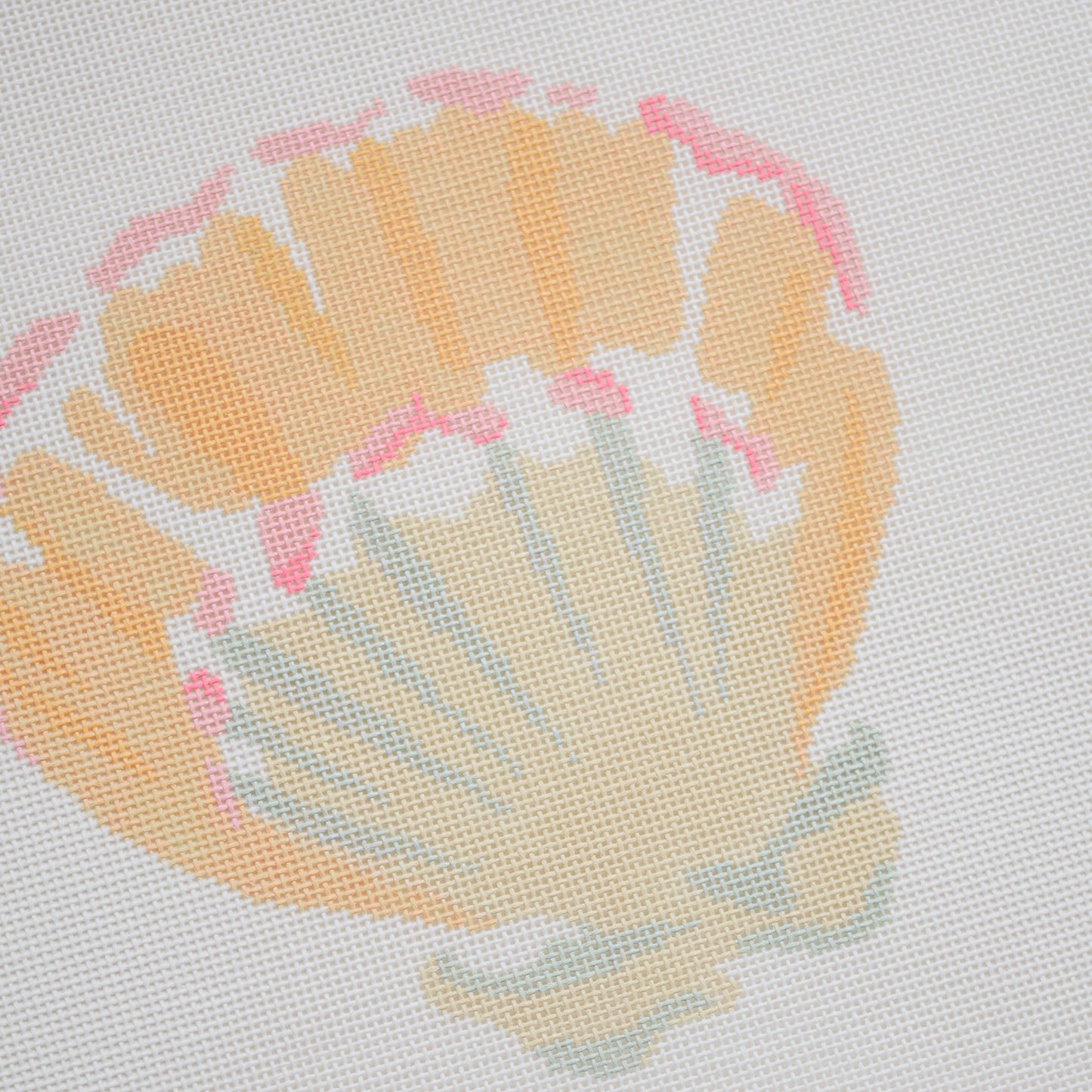Shell Hand Painted Needlepoint Canvas