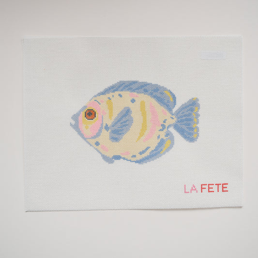 Angelfish Hand Painted Needlepoint Canvas