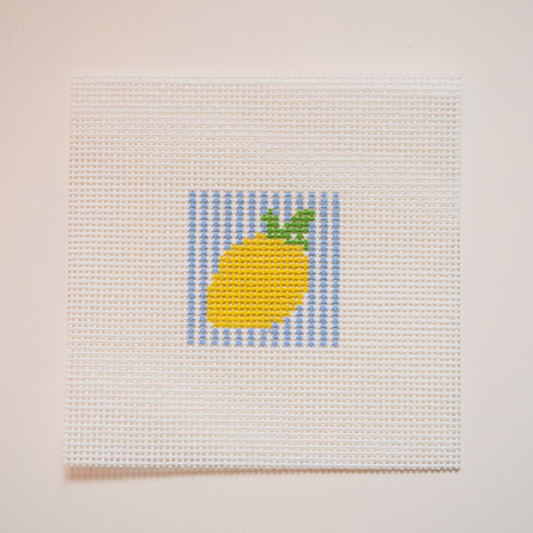 Lemon Charm Hand Painted Needlepoint Canvas