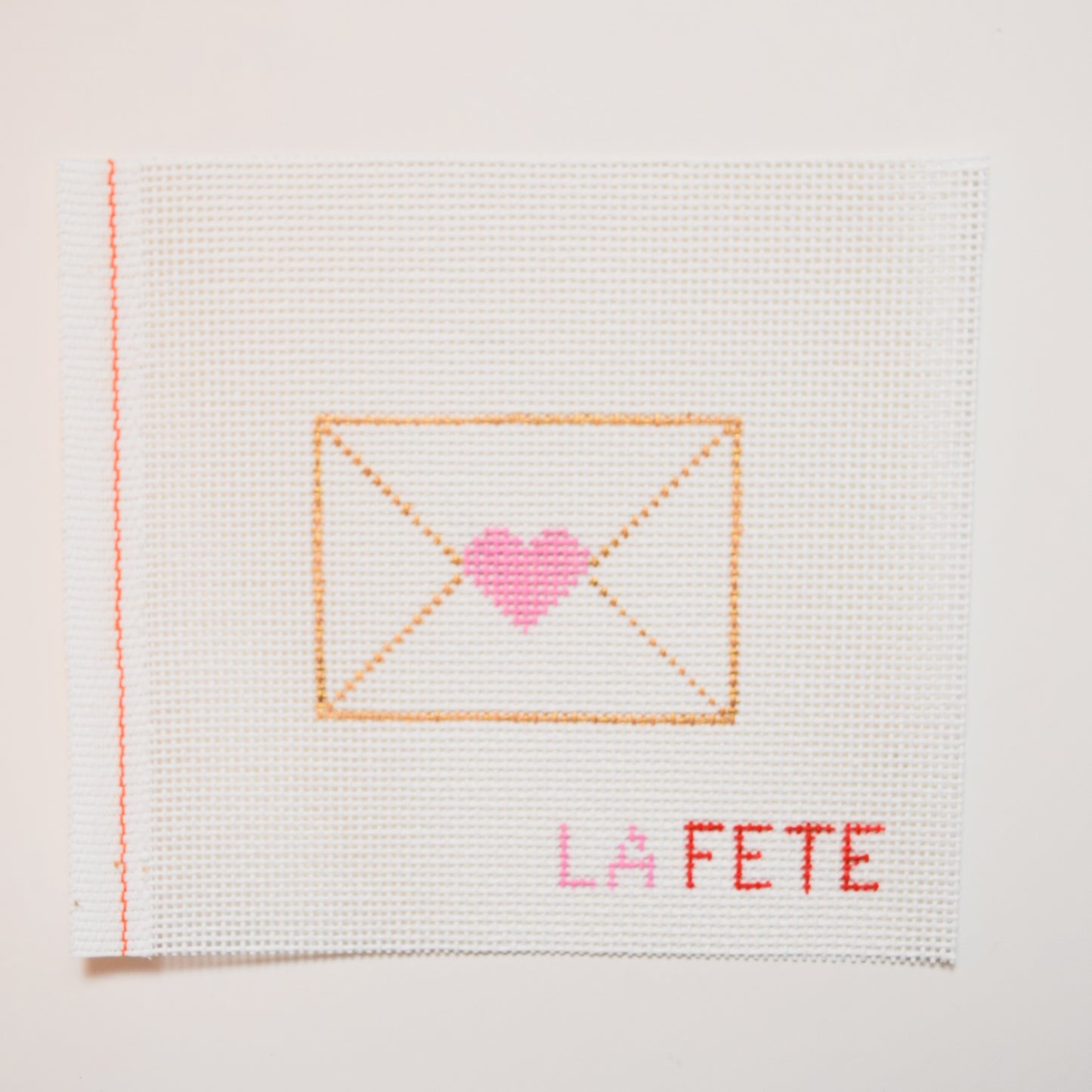 Love Note Hand Painted Needlepoint Canvas