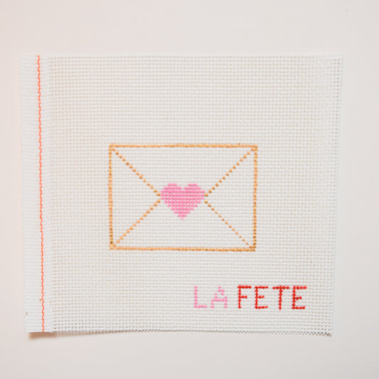 Love Note Hand Painted Needlepoint Canvas