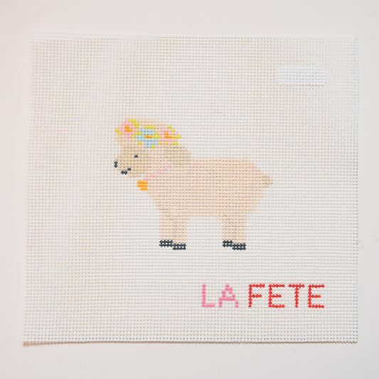 Sheep Hand Painted Needlepoint Canvas