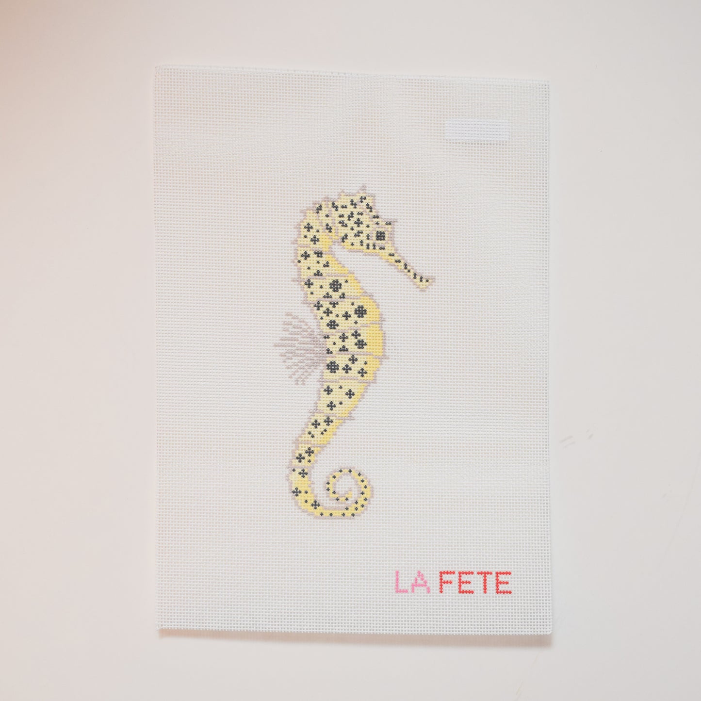 Seahorse Hand Painted Needlepoint Canvas