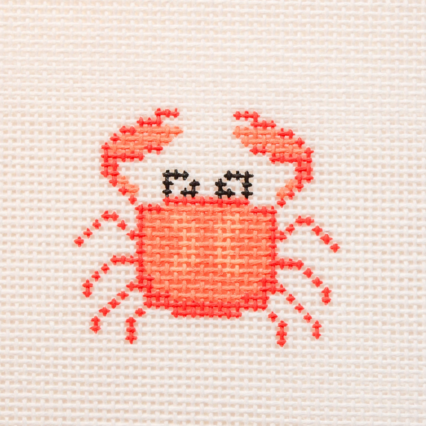 Mini Crab Hand Painted Needlepoint Canvas