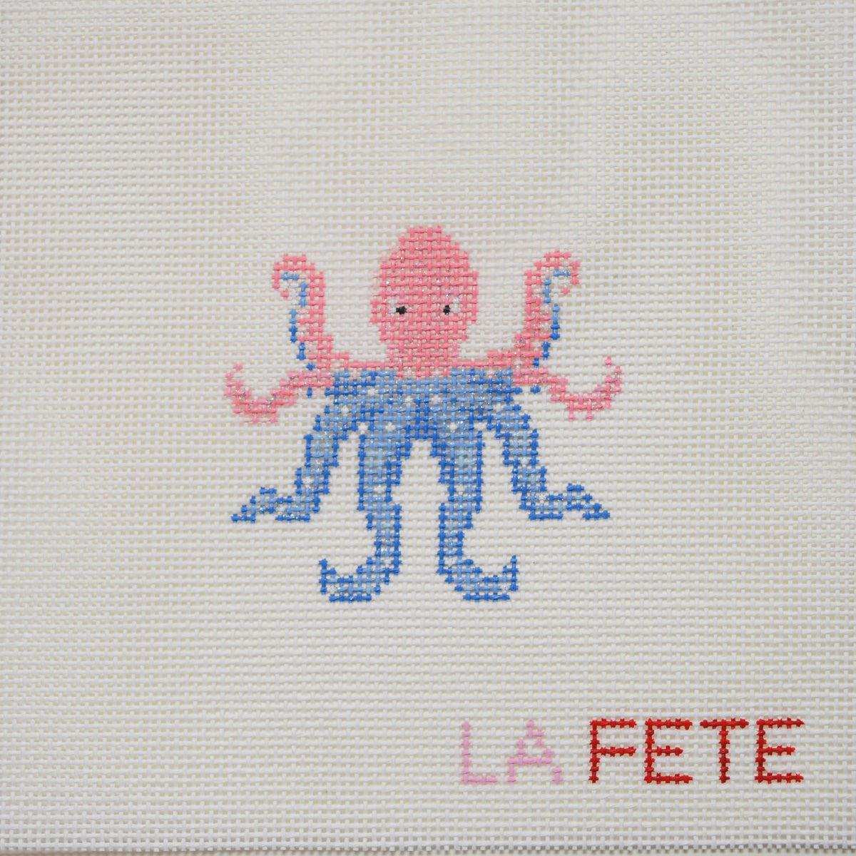 Octopus Hand Painted Needlepoint Canvas