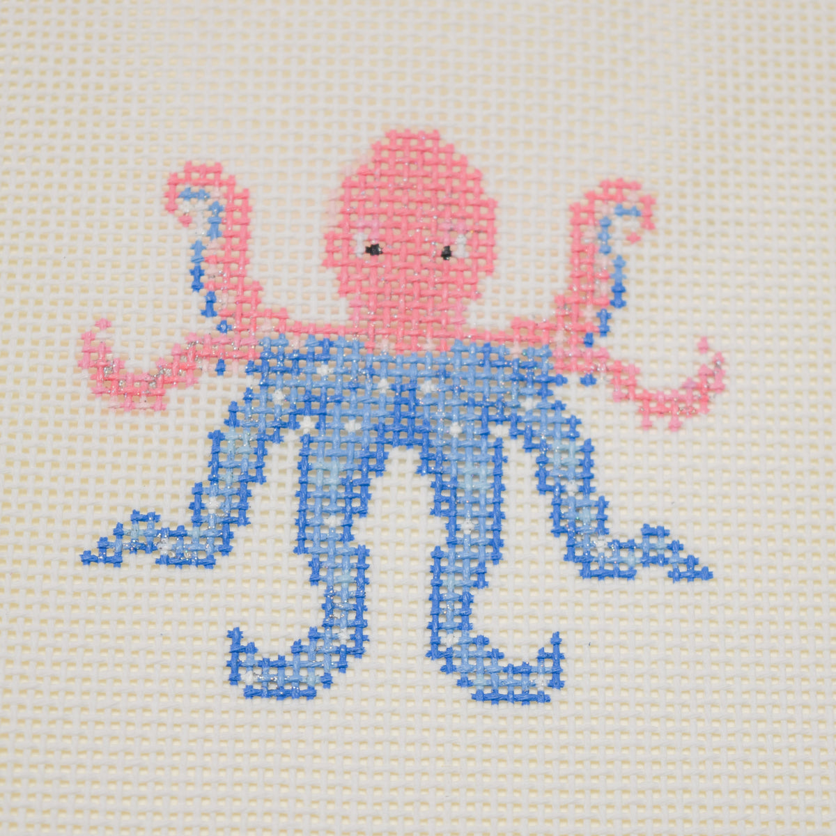 Octopus Hand Painted Needlepoint Canvas