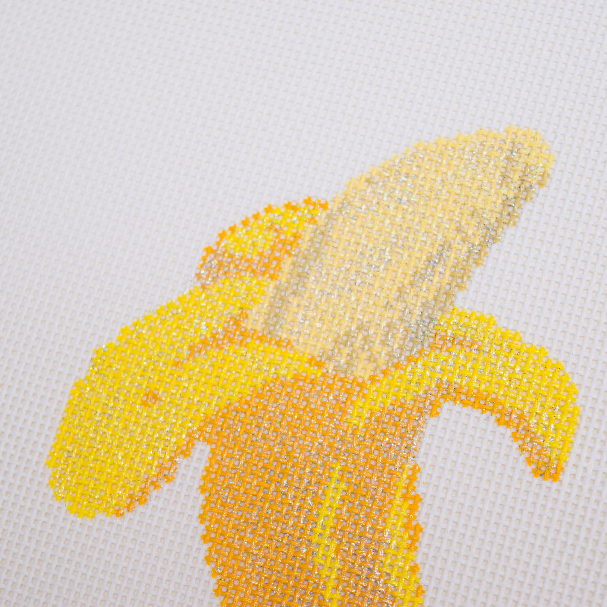 Fruit Gems Banana Hand Painted Needlepoint Canvas