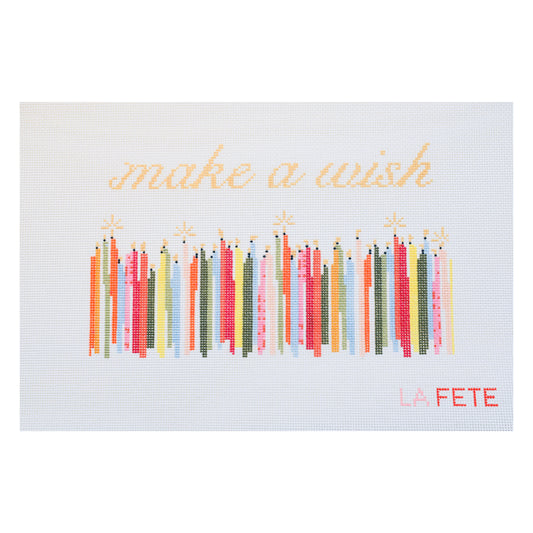 'Make a Wish' Pouch Hand Painted Needlepoint Canvas