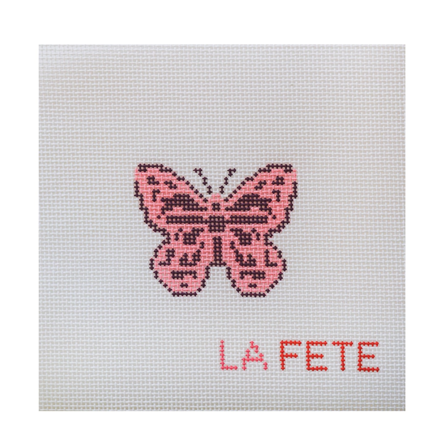 Mini Butterfly Hand Painted Needlepoint Canvas