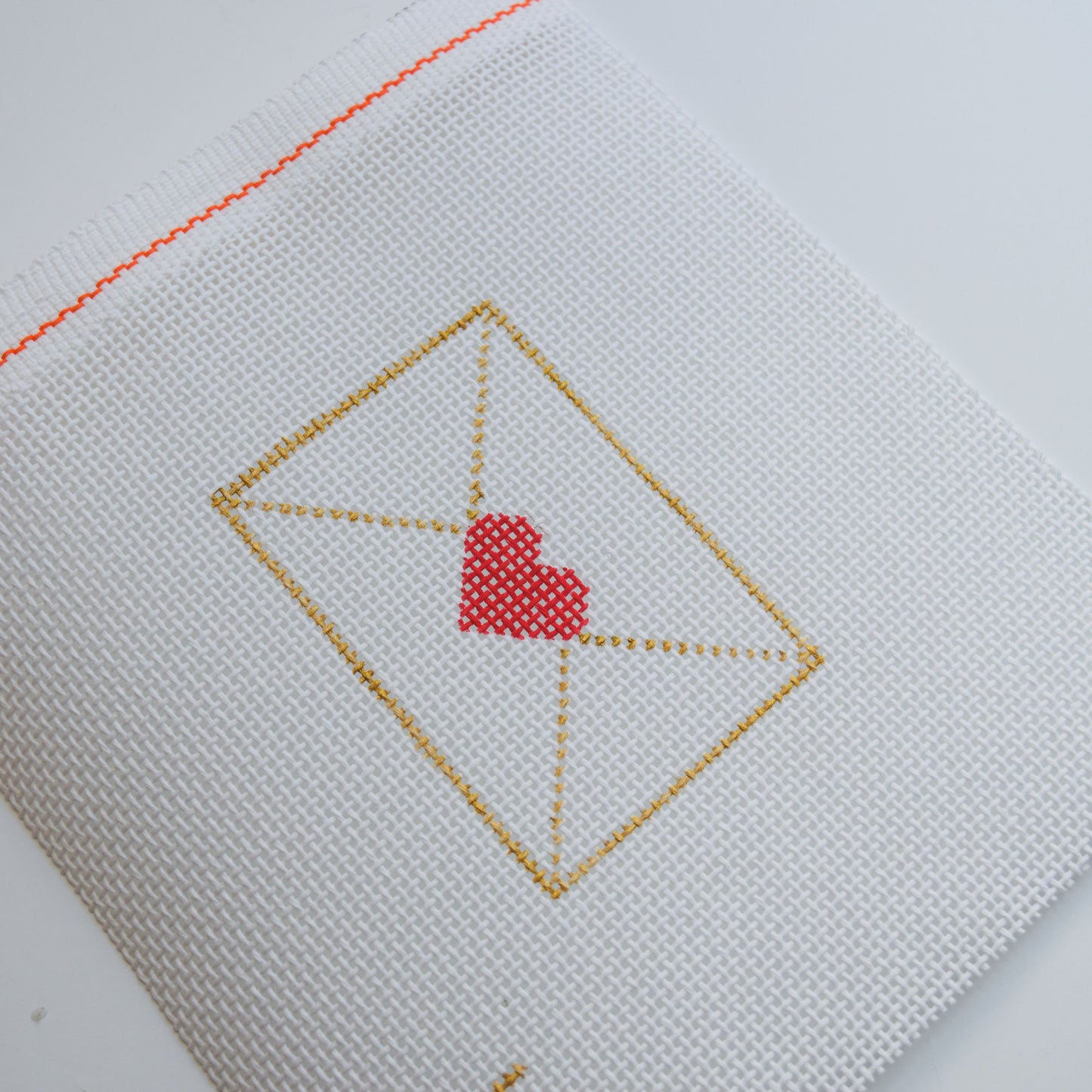 Love Note Hand Painted Needlepoint Canvas