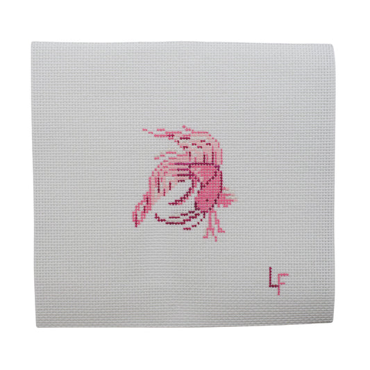 Glitter Fish Hand Painted Needlepoint Canvas