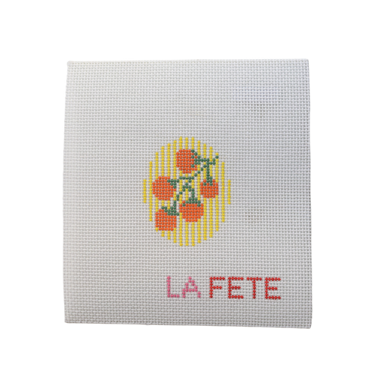 Tomato Charm Hand Painted Needlepoint Canvas