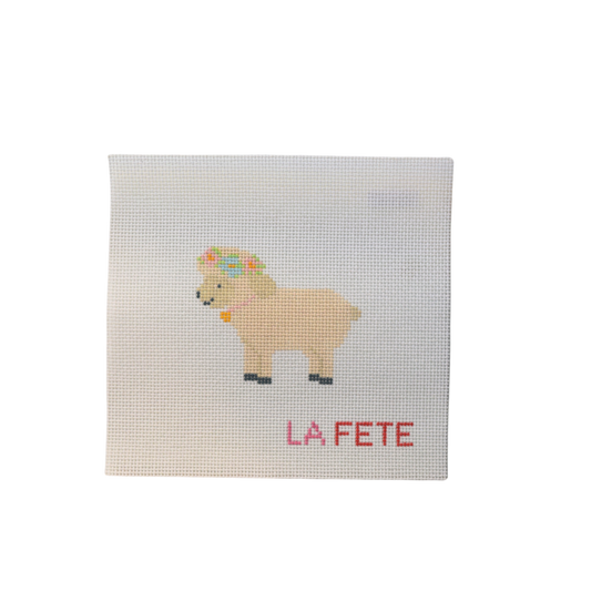 Sheep Hand Painted Needlepoint Canvas