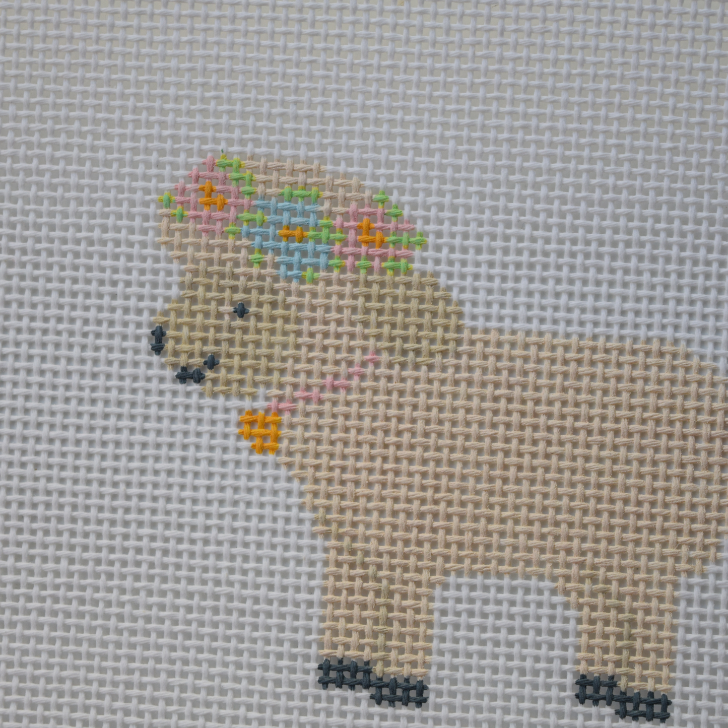 Sheep Hand Painted Needlepoint Canvas