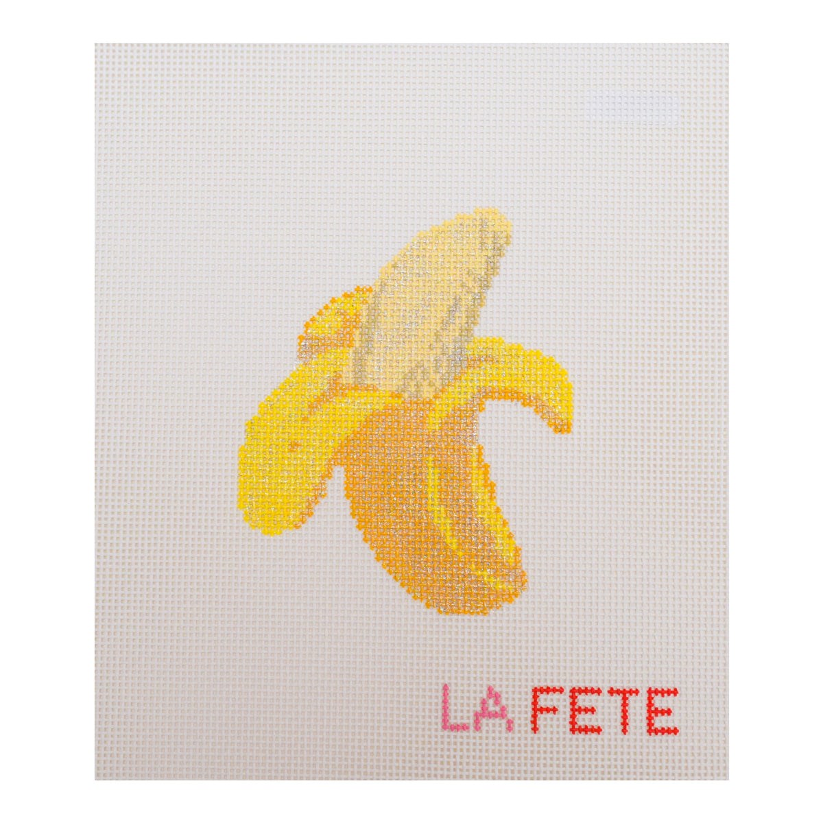 Fruit Gems Banana Hand Painted Needlepoint Canvas