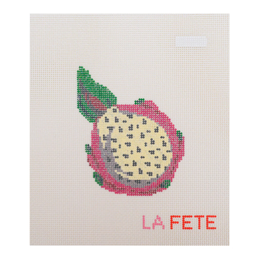 Fruit Gems Dragon Fruit Hand Painted Needlepoint Canvas