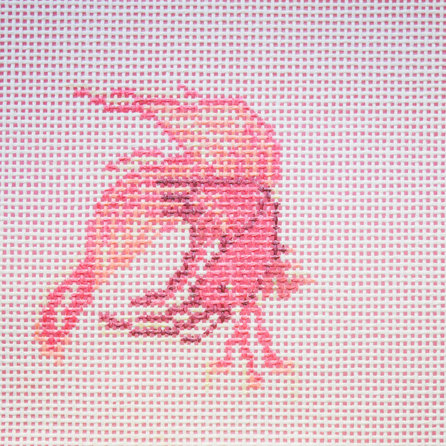 Glitter Fish Hand Painted Needlepoint Canvas