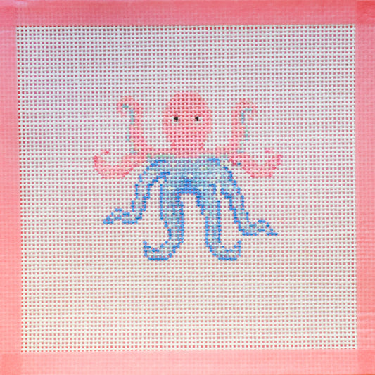 Glitter Octopus Needlepoint Canvas