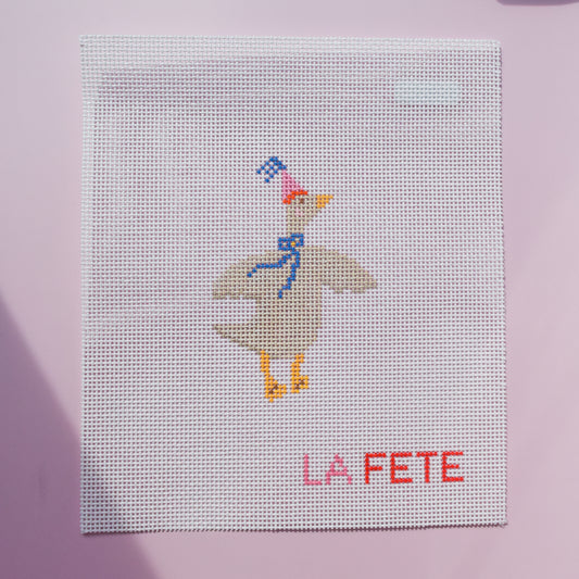 Party Animals - Goose Needlepoint Canvas