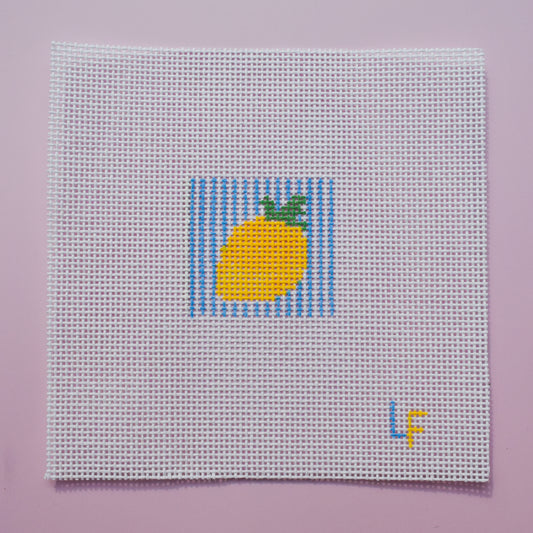 Lemon Needlepoint Canvas – 2" Charm