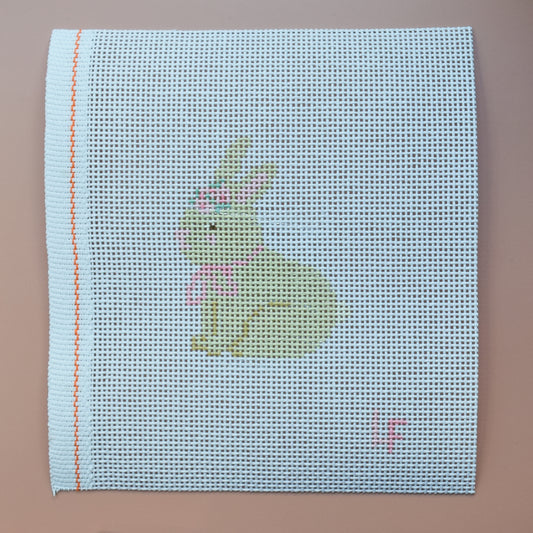 Floral Bunny Needlepoint Canvas