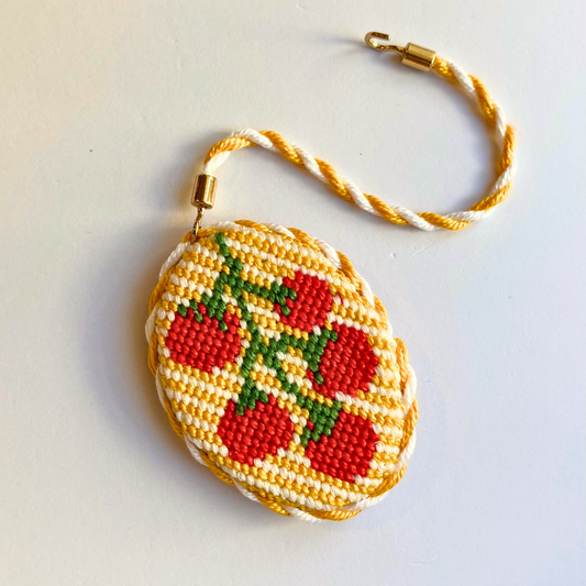 Tomato Needlepoint Canvas – 2" Charm