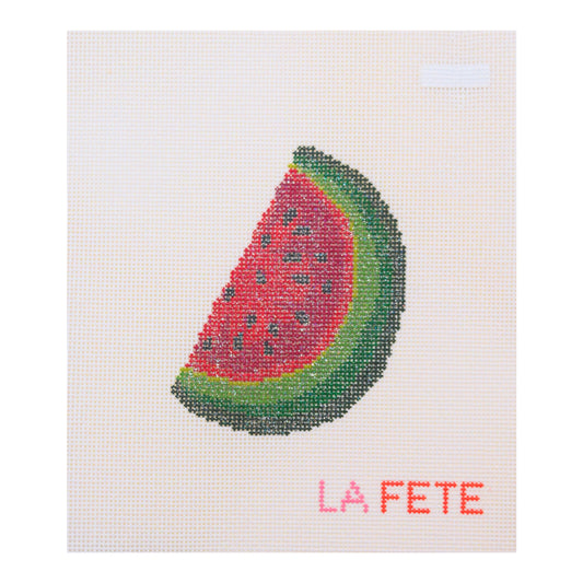 Fruit Gems Watermelon Hand Painted Needlepoint Canvas